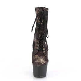 Pleaser ADORE-1020CM Plateau Ankle Boots Mesh Camouflage...