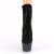 Pleaser ADORE-1020FSMG Plateau Stiefeletten künstliches Wildleder Glitter Schwarz