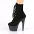 Pleaser ADORE-1020FSMG Plateau Stiefeletten künstliches Wildleder Glitter Schwarz