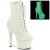 Pleaser ADORE-1020GD Plateau Stiefeletten Leder Weiß