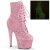 Pleaser ADORE-1020GDLG Plateau Stiefeletten Glitter Rosa