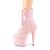 Pleaser ADORE-1020GDLG Plateau Stiefeletten Glitter Rosa
