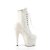 Pleaser ADORE-1020GDLG Plateau Ankle Boots Glitter White