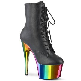 Pleaser ADORE-1020RC Plateau Ankle Boots Faux Leather...