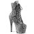Pleaser ADORE-1020SPWR Plateau Stiefeletten Snake Schwarz Weiß
