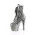 Pleaser ADORE-1020SPWR Plateau Stiefeletten Snake Schwarz Weiß