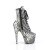 Pleaser ADORE-1020SPWR Plateau Stiefeletten Snake Schwarz Weiß