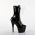 Pleaser ADORE-1040TT Plateau Stiefeletten Lack Schwarz Weiß