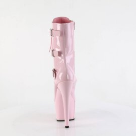 Pleaser ADORE-1043 Plateau Ankle Boots Patent Light Pink