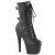 Pleaser ADORE-1043 Plateau Ankle Boots Faux Leather Black