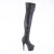 Pleaser ADORE-3011 Plateau Overknee Stiefel Kunstleder Schwarz