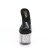 Pleaser ADORE-701CG Plateau Pantoletten Glitter Transparent Silber