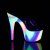 Pleaser ADORE-701GXY Plateau Pantoletten Glitter Transparent Bunt