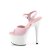 Pleaser ADORE-709 Plateau Sandalettes Patent Light Pink White