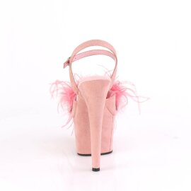 Pleaser ADORE-709F Plateau Sandaletten Wildleder Rosa