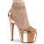 Pleaser ADORE-765RM Plateau Sandaletten Mesh Chrom Rose-Gold