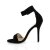 Pleaser AMUSE-10 Sandaletten Samt Schwarz