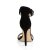 Pleaser AMUSE-10 Sandaletten Samt Schwarz