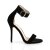 Pleaser AMUSE-10 Sandaletten Samt Schwarz