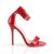 Pleaser AMUSE-10 Sandaletten Lack Rot