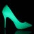 Pleaser AMUSE-20 Pumps Lack Neon Grün