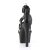 Pleaser ASPIRE-658 Plateau Sandaletten Kunstleder Schwarz
