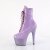 Pleaser BEJEWELED-1020-7 Plateau Ankle Boots Holo Rhinestones Purple