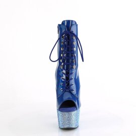 Pleaser BEJEWELED-1021-7 Plateau Ankle Boots Holo...