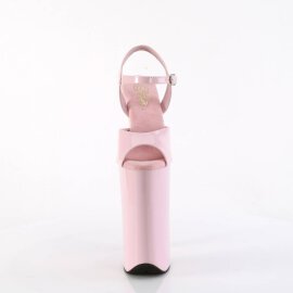 Pleaser BEYOND-009 Plateau Sandalettes Patent Light Pink