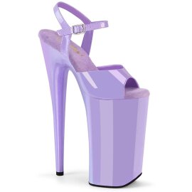 Pleaser BEYOND-009 Plateau Sandalettes Patent Purple