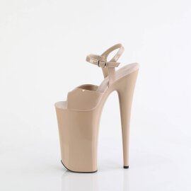 Pleaser BEYOND-009 Plateau Sandalettes Patent Nude