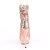 Pleaser BLONDIE-R-1008 Plateau Stiefeletten Pailetten Chrom Rose-Gold