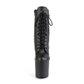 Pleaser BONDGIRL-1020PK Plateau Ankle Boots Faux Leather Black