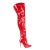 Pleaser COURTLY-3012 Overknee Boots Patent Red