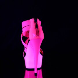 Pleaser DELIGHT-669UV Plateau Sandaletten Neon Pink