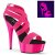 Pleaser DELIGHT-669UV Plateau Sandaletten Neon Pink
