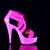 Pleaser DELIGHT-669UV Plateau Sandaletten Neon Pink
