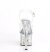 Pleaser DISCOLITE-708FLP Plateau Sandaletten Transparent Bunt