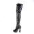 Pleaser ELECTRA-3023 Overknee Boots Patent Black
