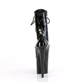 Pleaser ENCHANT-1040 Platform Ankle Boots Patent Black