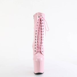 Pleaser ENCHANT-1040 Platform Boots Patent Light Pink
