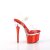 Pleaser ESTEEM-708 Plateau Sandaletten Chrom Rot