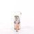 Pleaser ESTEEM-708 Plateau Sandaletten Chrom Rose-Gold