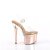Pleaser ESTEEM-708 Plateau Sandaletten Chrom Rose-Gold