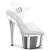 Pleaser ESTEEM-708 Plateau Sandaletten Chrom Silber
