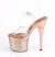 Pleaser ESTEEM-708CHLG Plateau Sandaletten Glitter Rose-Gold