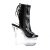 Pleaser FLASHDANCE-1018-7 Plateau Ankle Boots Patent Black Colorful