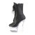 Pleaser FLASHDANCE-1020-7 Plateau Stiefeletten Kunstleder Schwarz Bunt