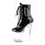 Pleaser FLASHDANCE-1020-8 Plateau Ankle Boots Patent Black Colorful