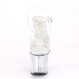 Pleaser FLASHDANCE-708SCH Plateau Sandaletten Transparent...